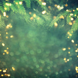 Load image into Gallery viewer, Lofaris Green Leaves Gold Glitter Christmas Bokeh Backdrop for Party