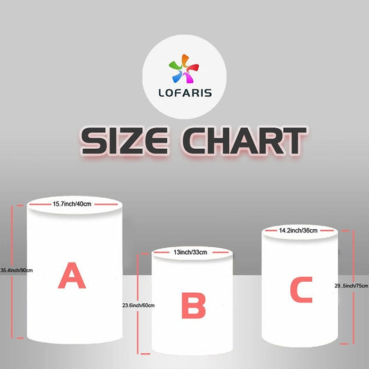 Lofaris Green Pink Easter Backdrop Plinth Cylinder Cover Kit