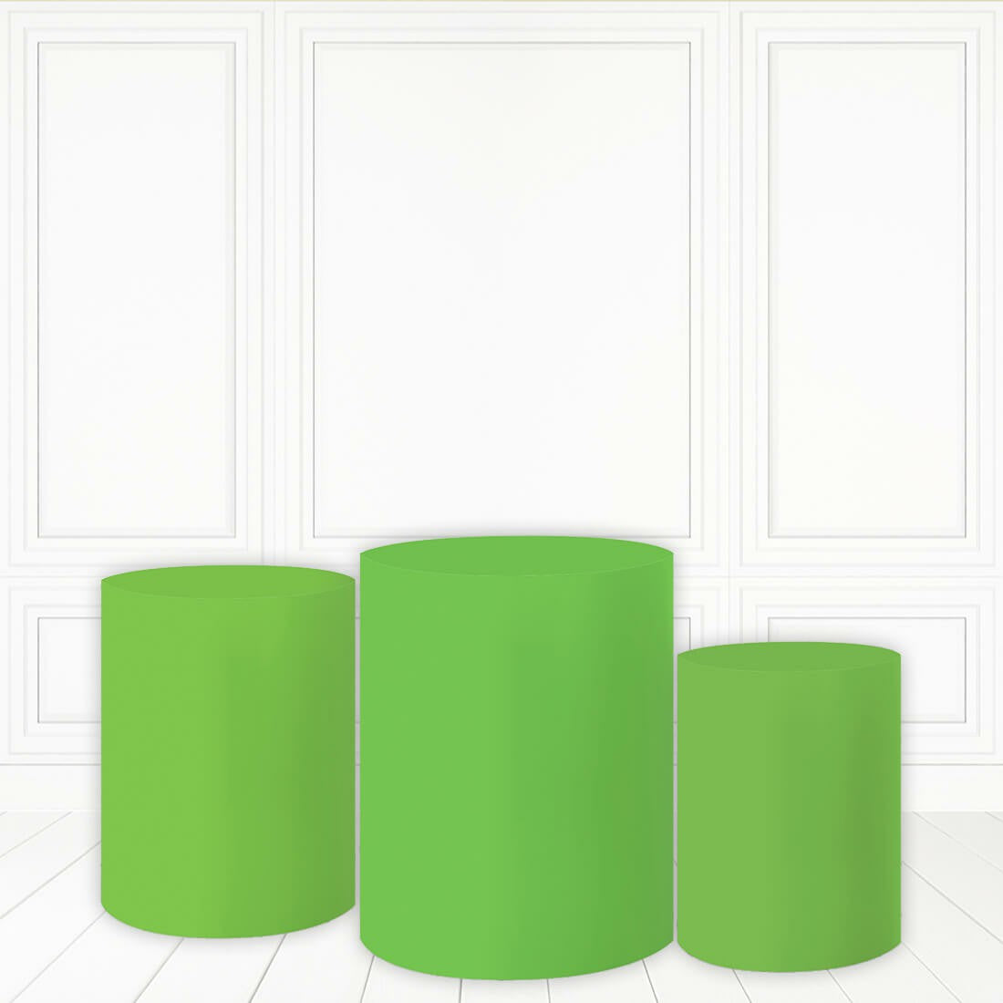 Lofaris Green Theme Cylinder Cover Printed Fabric