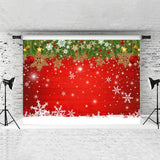 Load image into Gallery viewer, Lofaris Green Trees Decoration And Chrismas Red Wood Backdrop