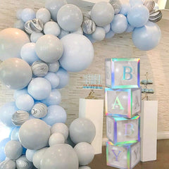 Lofaris Grey DIY 134 Pack Balloon Arch Kit | Party Decorations - Blue