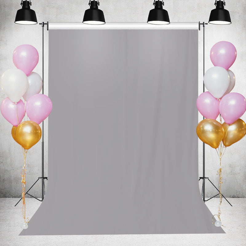 Lofaris Grey Solid Simple Party Backdrop for Photo