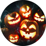 Load image into Gallery viewer, Lofaris Halloween Luminous Pumpking Custom Circle Backdrop