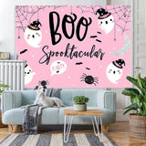Load image into Gallery viewer, Lofaris Halloween Pink Photoshoot Backdrop for Children Party