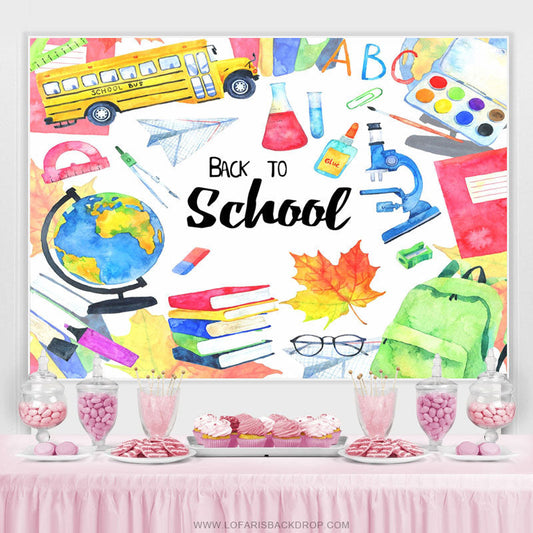 Lofaris Happy Back To School Backfrop For Students