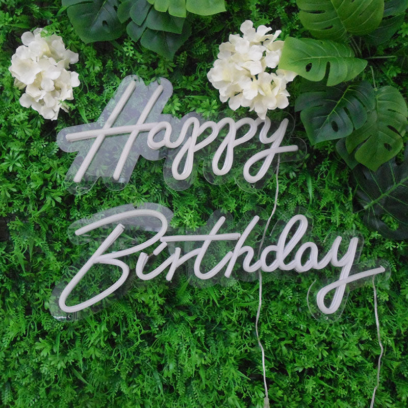 Lofaris Happy Birthday Large Neon LED Sign For Party Room Bar Deco