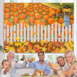 Load image into Gallery viewer, Lofaris Harvest Pumpkin Fields Scarecrows Maple Autumn Backdrop