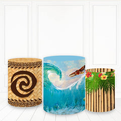 Lofaris Hawaii Beach Pillar Wrap Fiesta Party Cylinder Cover