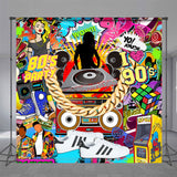 Load image into Gallery viewer, Lofaris Hip Hop 80S 90S Dance Themed Birthday Party Backdrop
