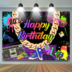 Lofaris Hip Hop 80S Graffiti Themed Birthday Party Backdrop