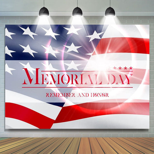 Lofaris Holy Shine Remember and Honor Memorial Day Backdrop