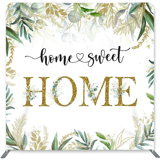 Lofaris Home Sweet Leaves Double-Sided Backdrop for Birthday