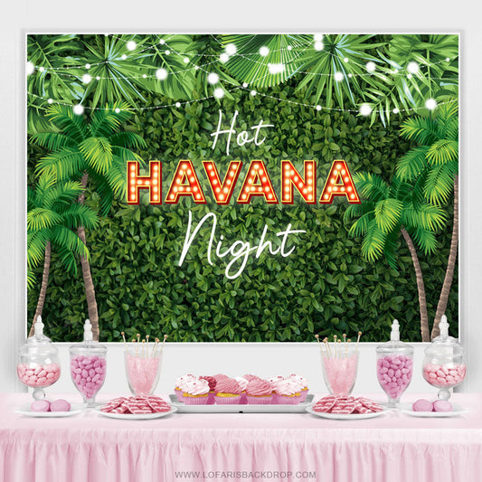 Lofaris Hot Havana Night Theme Jungle Holiday Party Backdrop