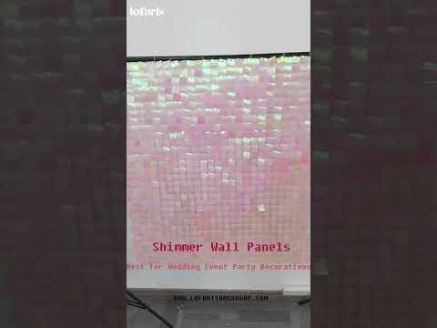 Dream Pink Shimmer Wall Panels for Wedding Event Party Decor