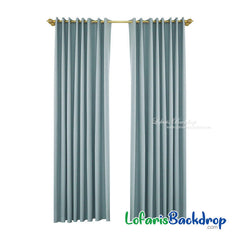Lofaris Light Blue Waterproof Grommet Top Outdoor Curtains for Cottage