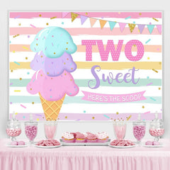 Lofaris Ice Cream Birthday Summer Photoshoot backdrop for girl