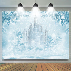 Lofaris Ice World With Snowflake And Castle Winter Backdrop