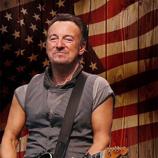 Lofaris Independence Flag Retro Wood Style Backdrop Portrait Photography