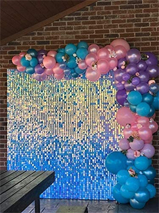 Lofaris Light Blue Shimmer Wall Panels | Wedding Event Party Decorations