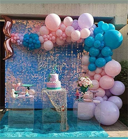 Lofaris Light Blue Shimmer Wall Panels | Wedding Event Party Decorations