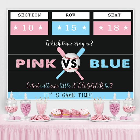 Lofaris Its A Game Time Volleyball Themed Baby Shower Backdrop