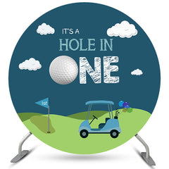 Lofaris Its A Hole In One Car Round Backdrop For 1st Birthday