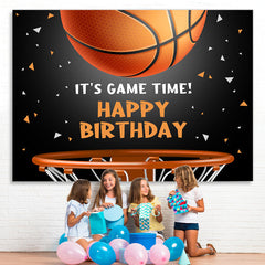 Lofaris Its Basketball Game Time Birthday Backdrop For Boy