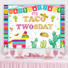 Lofaris Its Taco Twosday Theme Birthday Party Backdrop For Boy