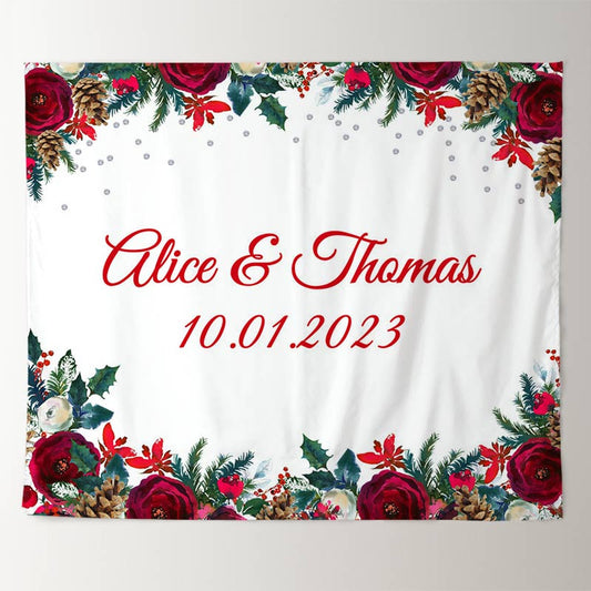 Lofaris Its The Season For Love Floral Bridal Shower Backdrop