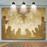 Load image into Gallery viewer, Lofaris Jesus Themed Bokeh Merry Christmas Holiday Backdrop