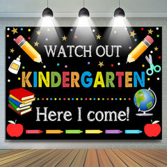 Lofaris Kindergarten Blackboard Back to School Backdrop