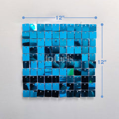 Lofaris Lake Blue Shimmer Wall Panels For Event Party Decor