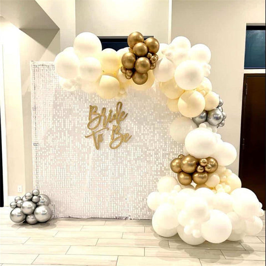 Lofaris Pure White Shimmer Wall Panels Party Decorations For Wedding