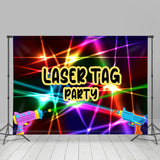 Load image into Gallery viewer, Lofaris Laser Tag Party Colorful And Lovely Backdrop For Kids