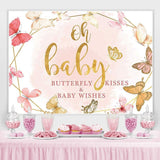 Load image into Gallery viewer, Lofaris Butterfly Oh Baby Pink Backdrop for Photo
