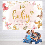 Load image into Gallery viewer, Lofaris Butterfly Oh Baby Pink Backdrop for Photo