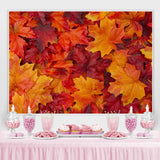 Load image into Gallery viewer, Lofaris Leaves Autumn Red Art Backdrop for Photoshoot