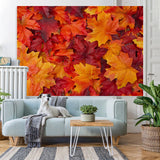 Load image into Gallery viewer, Lofaris Leaves Autumn Red Art Backdrop for Photoshoot