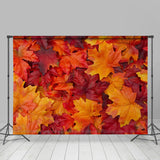 Load image into Gallery viewer, Lofaris Leaves Autumn Red Art Backdrop for Photoshoot