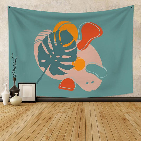 Lofaris Leaves Still Life Abstract Geometric Custom Tapestry