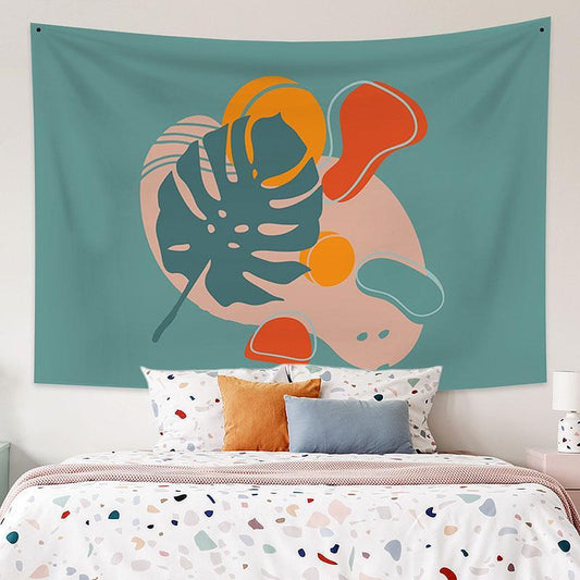 Lofaris Leaves Still Life Abstract Geometric Custom Tapestry