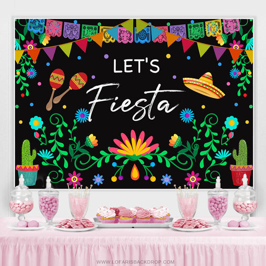 Lofaris Lets Fiesta Plant Succulents Happy Holiday Backdrop