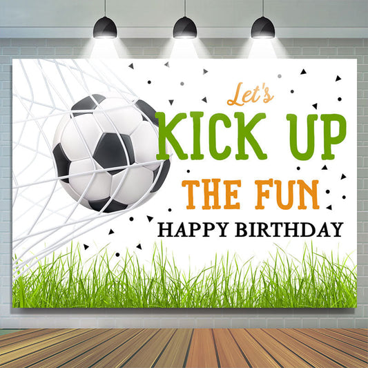 Lofaris Lets Kick Up The Fun Happy Birthday Backdrop For Party