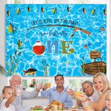 Load image into Gallery viewer, Lofaris Let’s Reel In The Fun First Happy Birthday Backdrop