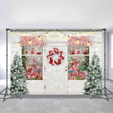 Load image into Gallery viewer, Lofaris Light Bulb Sweet Shop Christmas Backdrop For Party