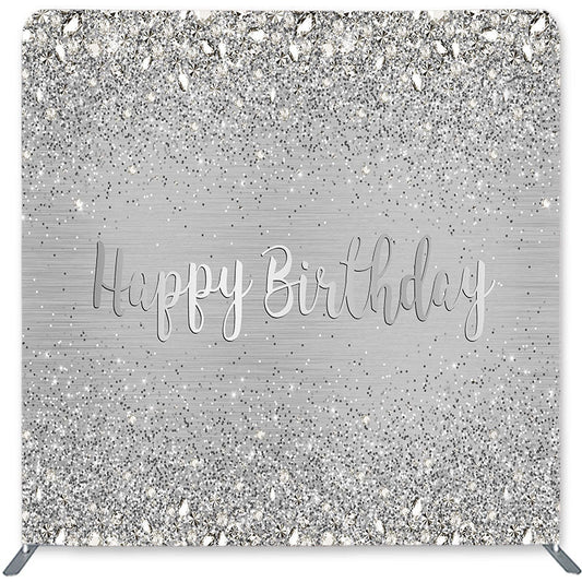Lofaris Light Grey Simple Double-Sided Backdrop for Birthday