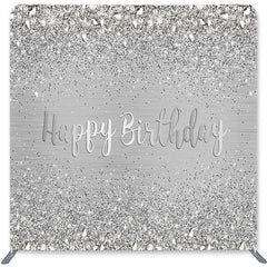 Lofaris Light Grey Simple Double-Sided Backdrop for Birthday