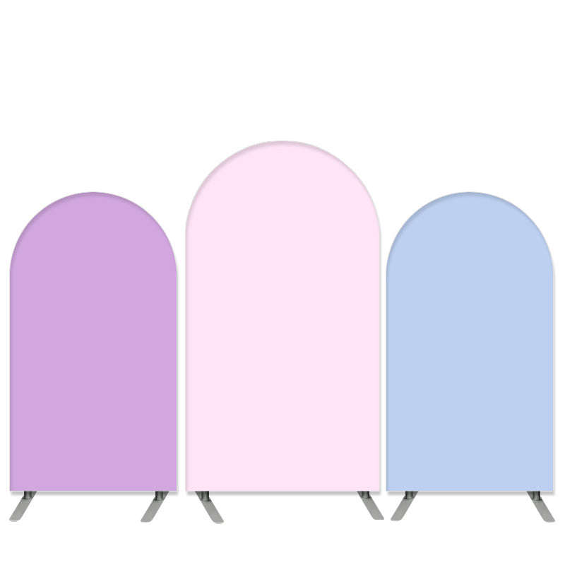 Lofaris Light Pink Theme Blue Birthday Party Arch Backdrop Kit