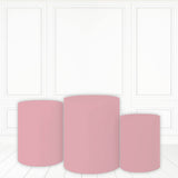 Load image into Gallery viewer, Lofaris Light Pink Theme Pillar Cover Printed Fabric Cake Table