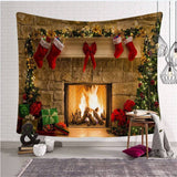 Load image into Gallery viewer, Lofaris Light Trees And Gifts Christmas Landscape Wall Tapestry